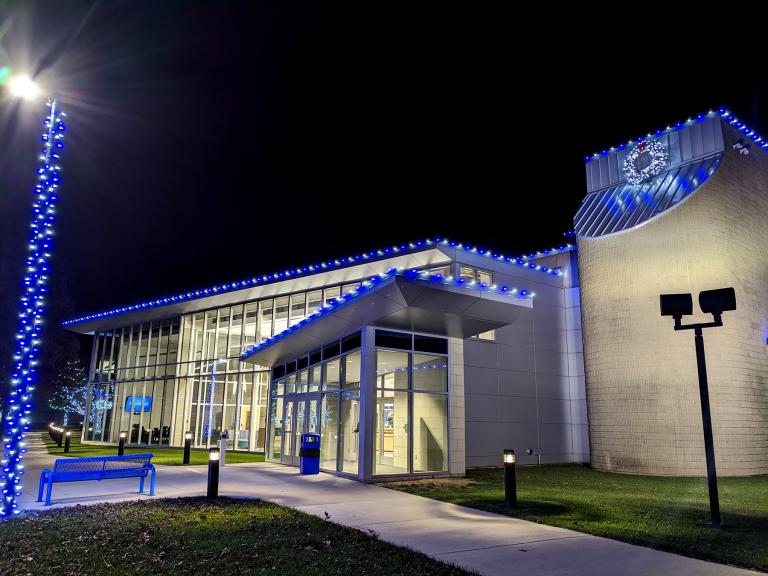Holiday Lights on Campus