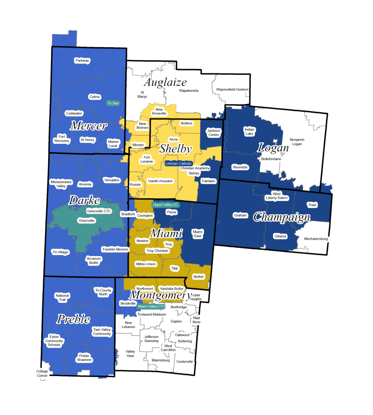 2025 Summer School District Map