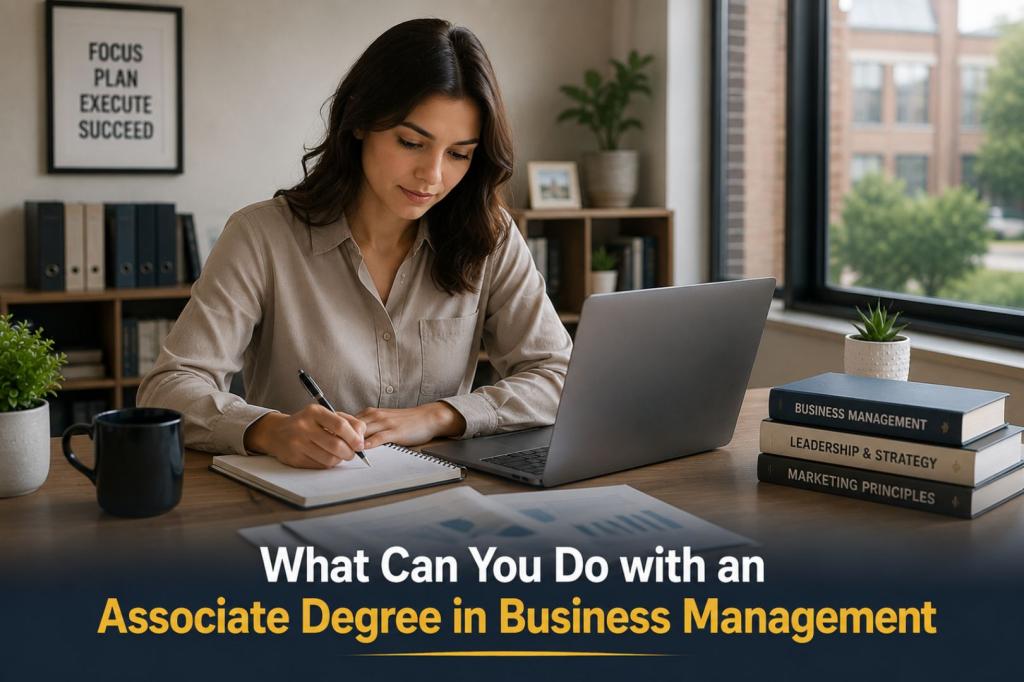 what can you do with an associate degree in business management
