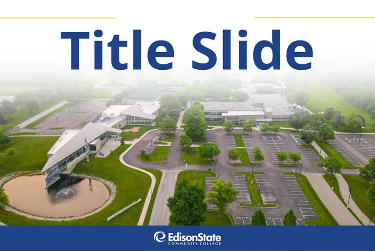 Edison State Presentation Template (Canva)