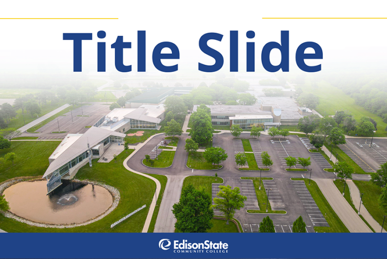 Edison State Presentation Template (Canva)