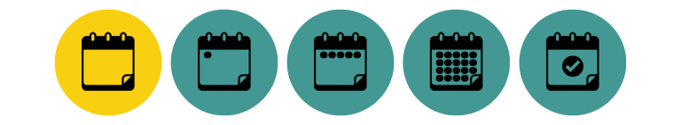 All new hire calendar icons- Before you start