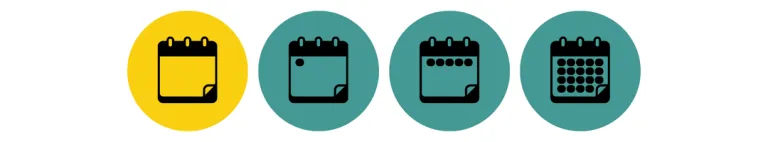 All new hire calendar icons- Before you start