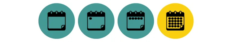 All new hire calendar icons- First Month