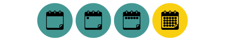 All new hire calendar icons- First Month