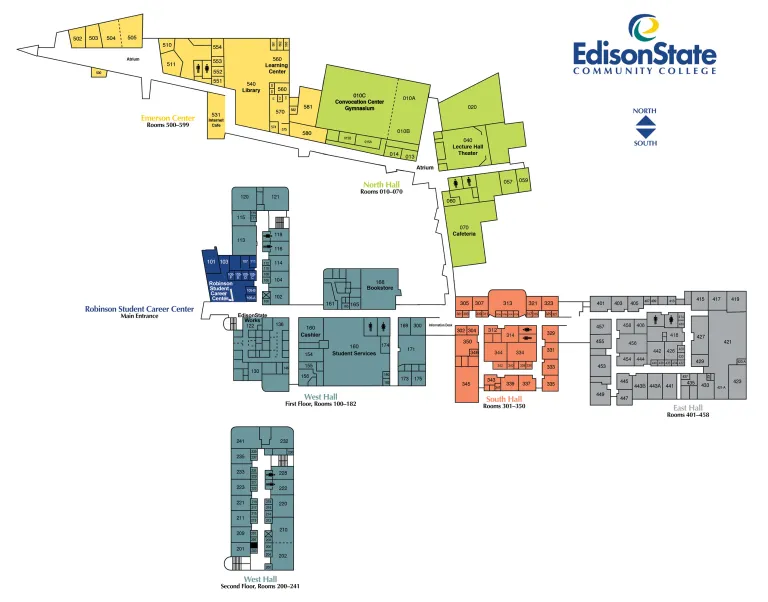 Map of the Piqua Campus