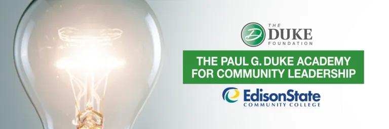The Paul G. Duke Academy for Community Leadership Banner