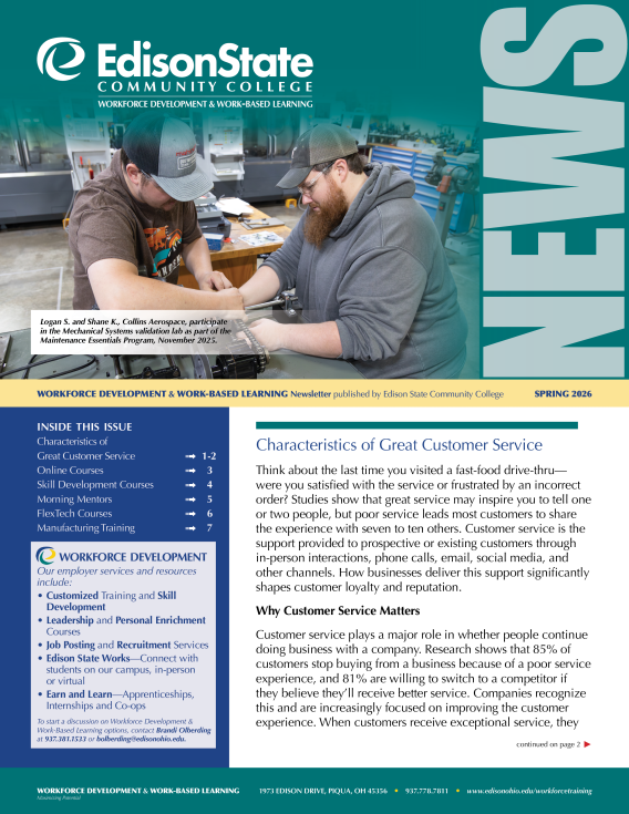 Cover of Workforce Development Newsletter