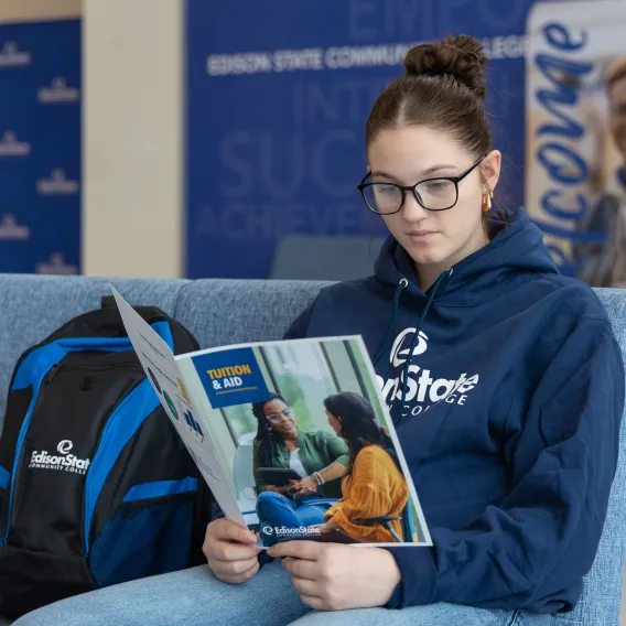 Students studying