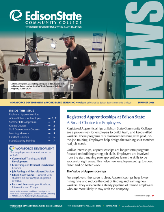 Cover of Workforce Development Newsletter