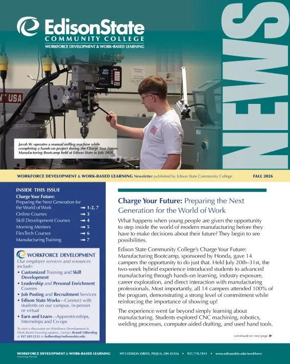 Cover of Workforce Development Newsletter