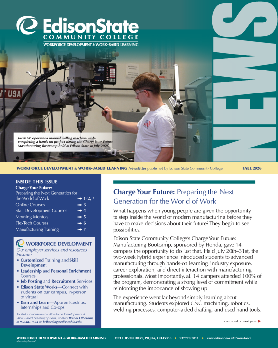 Cover of Workforce Development Newsletter