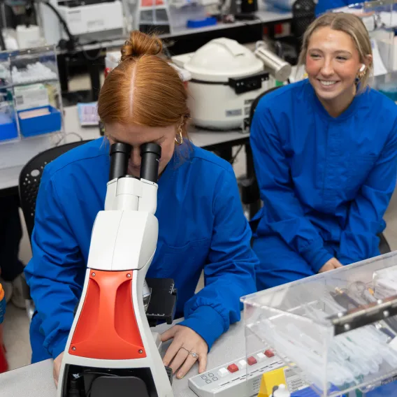 Medical Lab Tech Student Preparing Samples