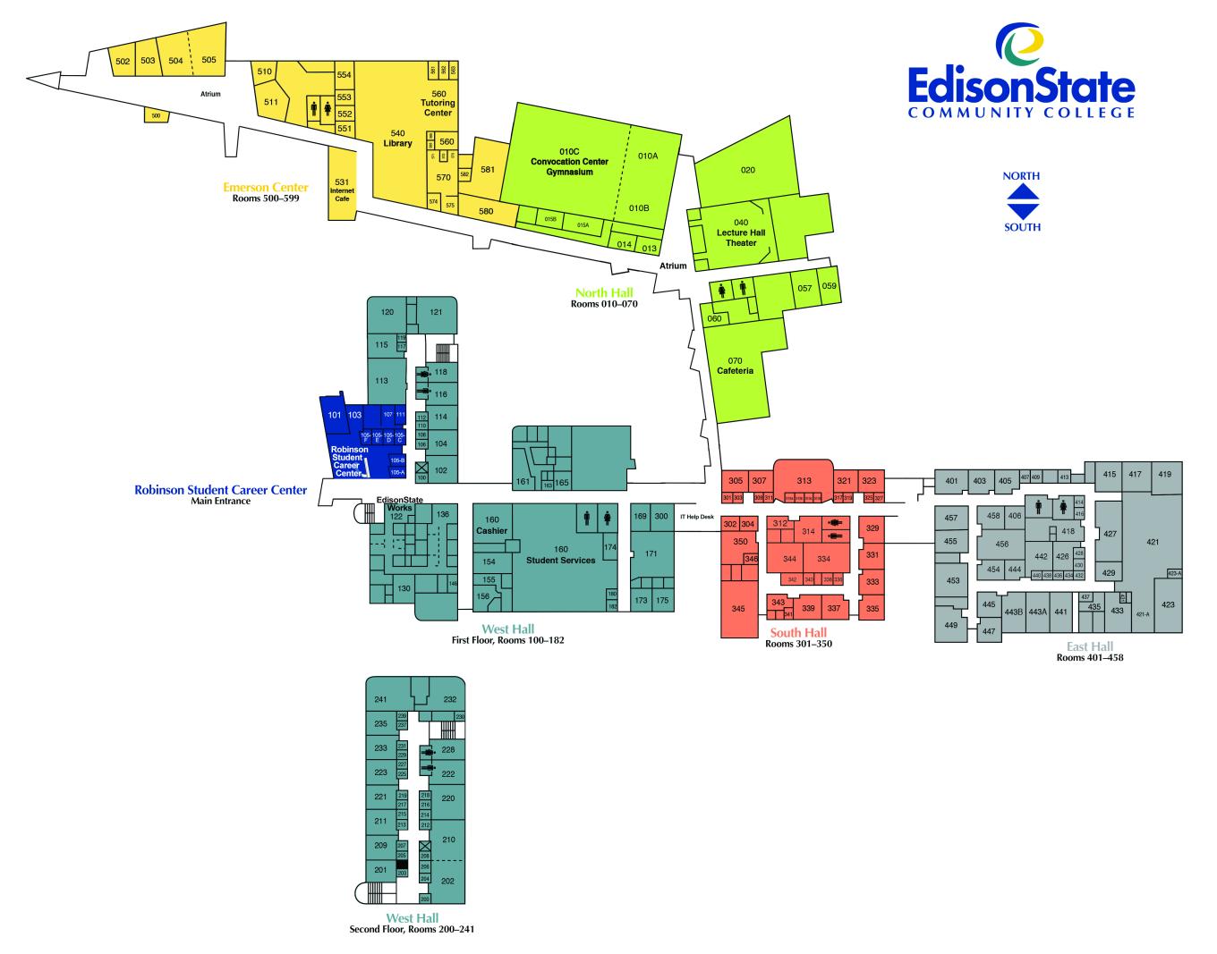 Piqua Room Locator Map