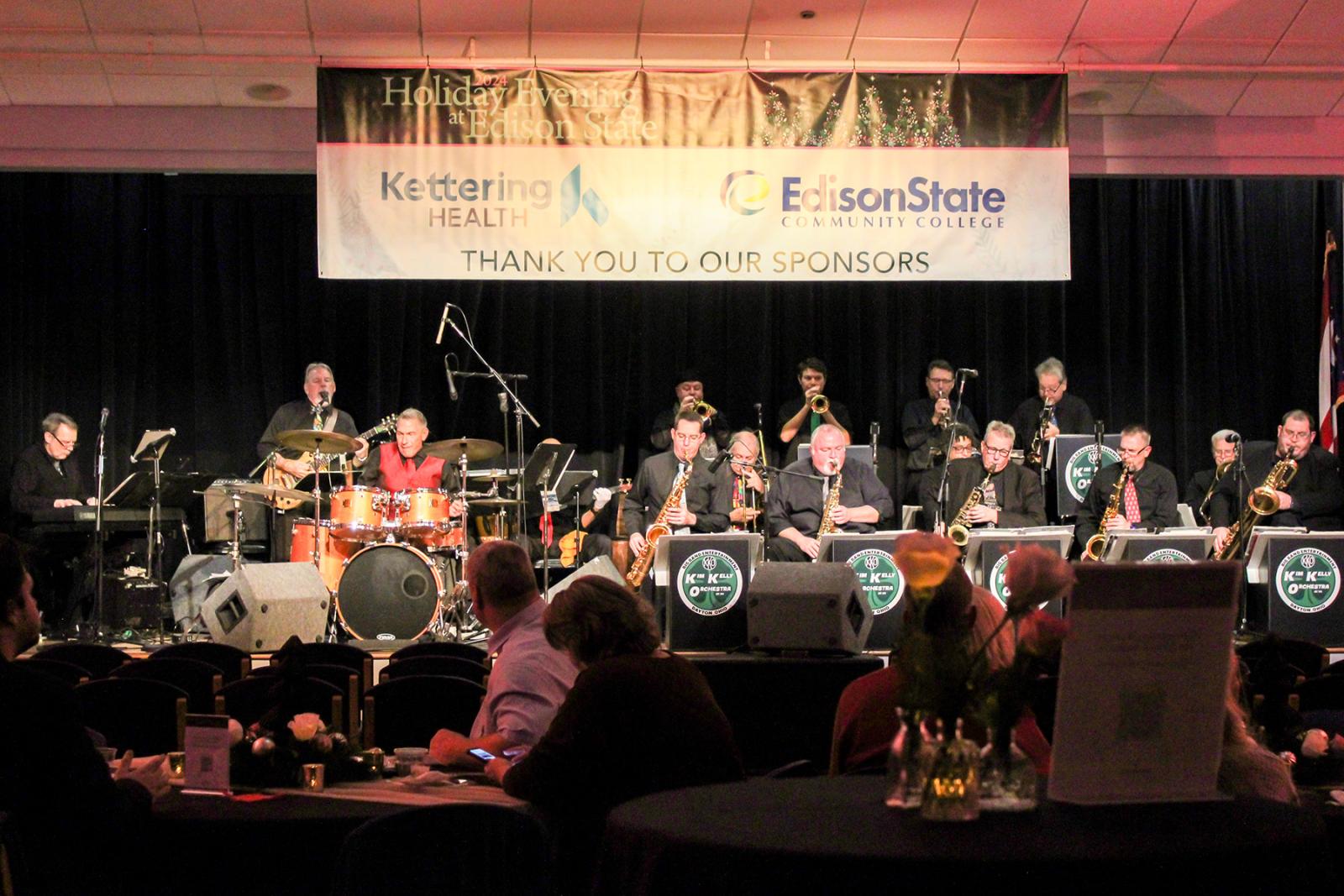Kim Kelly Orchestra performing at the 2024 Holiday Evening
